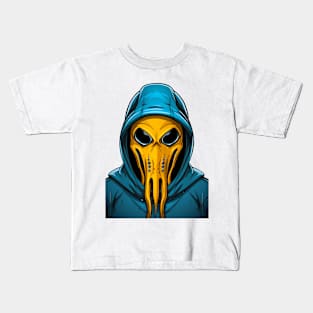 Spooky Squid  in hoodie Kids T-Shirt